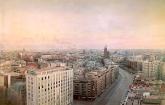 Антонио Лопез Гарсиа - Градски пейзаж на Мадрид, видян от сградата Торес Бланкас